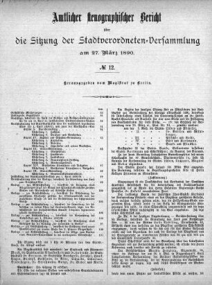 No. 12, 27. März 1890
