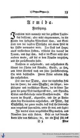 Fortsetzung der Armida.