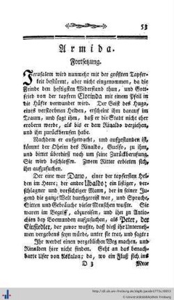 Fortsetzung der Armida.