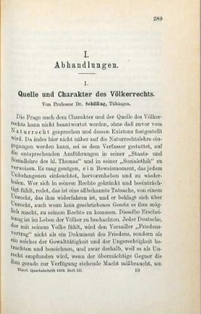 289-295 Quelle und Charakter des Völkerrechts