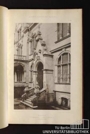 Tafel 39. Wiesbaden. Thorberghaus, Kapellenstrasse 60 -Haupteingang