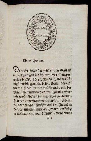 3-8, Meine Herren. Da es Sr. Majestät gefiel ...