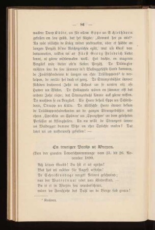 En truriger Breiw ut Wrexen (Gedicht)