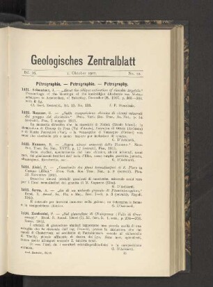 1. Oktober 1911. No. 12.