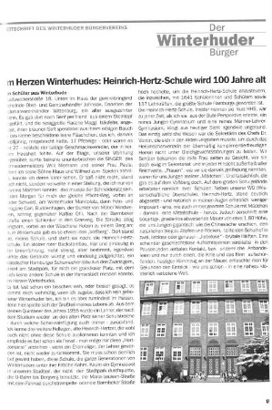 Im Herzen Winterhudes: Heinrich-Hertz Schule wird 100 Jahre alt