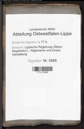 Prüfung und Niederlassung des Dr. med. Ludwig Ochs aus Gudensberg zu Detmold