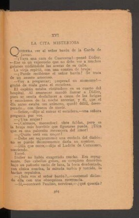 XVI - La cita misteriosa