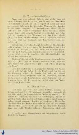 III. Witterungseinflüsse