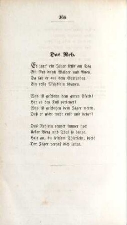 Das Reh.