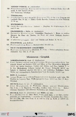 Miniaturen – Graphik (Nr. 327-340)