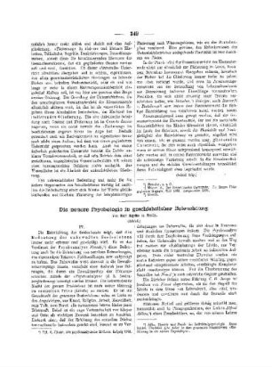 Die neuere Psychologie in geschichtlicher Beleuchtung : (Schluß)
