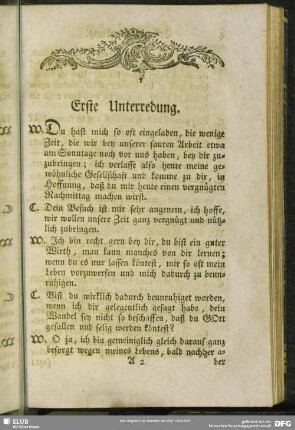 Erste Unterredung