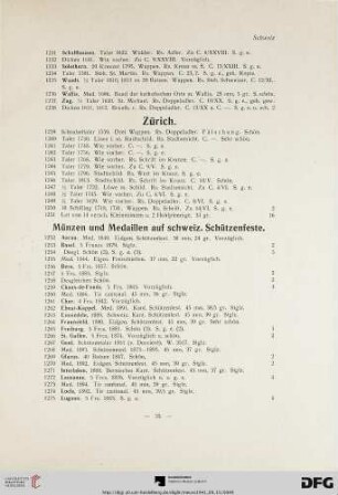 Münzen und Medaillen auf schweiz. Schützenfeste (Nr. 1252-12849