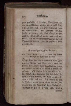 Neunundzwanzigstes Kapitel. Wie's dem Ritter Don Quixote bey seinem Einzuge in Barcelona ergieng.