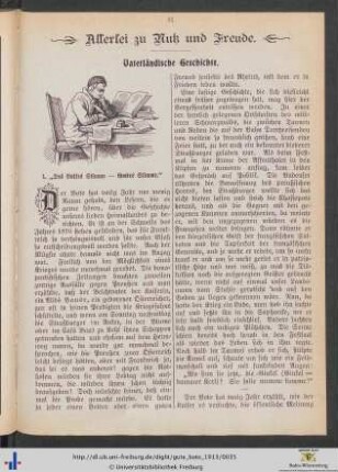 Vaterländische Geschichte.