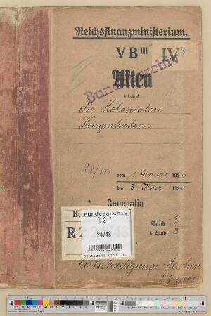 Koloniale Kriegsschäden: Bd. 2