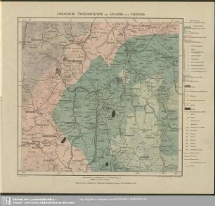 Geologische Übersichtskarte von Annaberg und Umgegend