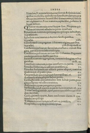 Elenchus, & nomenclatura, conciliorum & synodorum ...