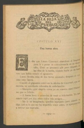 [Capítulo] XXI - Una buena obra