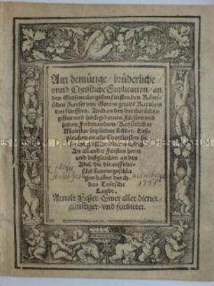Schreiben an den Adel, der die Bauern 1525 geschlagen hat