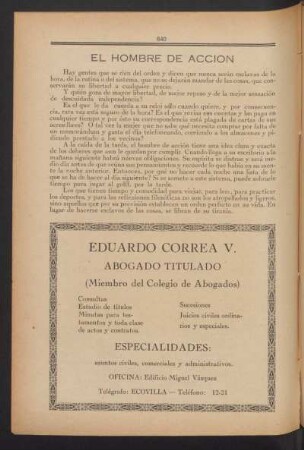 El hombre de acción