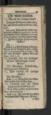 Die vierte Lection.