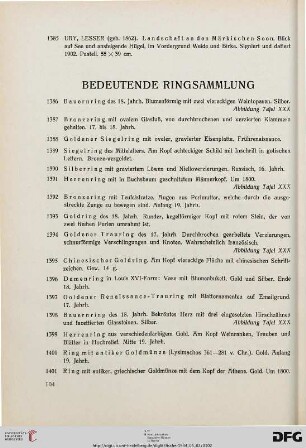 Bedeutende Ringsammlung (Nr. 1386-1827)