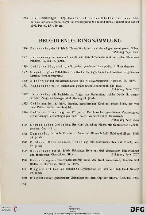 Bedeutende Ringsammlung (Nr. 1386-1827)
