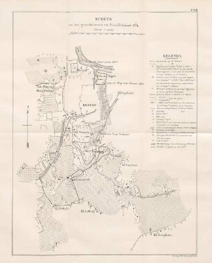 No. VII. Schets van het gevechtsterrein van 23 en 24 Januari 1874