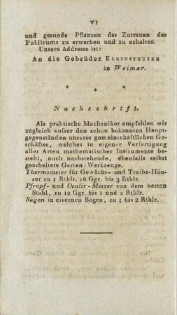 Nachschrift.