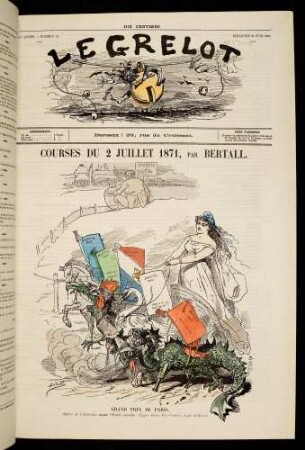 Courses du 2 juillet 1871, par Bertall