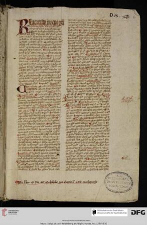 Henricus de Frimaria, Expositio decretalis 'Cum Marthae' (X.3.41.6) de celebranda missa
