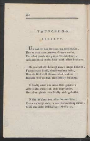 Täuschung. Sonnett