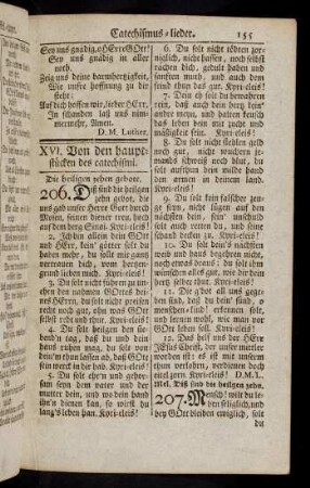 155-158, XVI. Von den Hauptstuecken des ... (206 - 209)