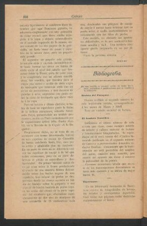 Bibliografía. : Revista del Paraguay[,] El Sendero Teosófico[,] Tijeretazos[,] Vida Natural[,] Unión Ibero-Americana [,] Adela Speratti[,] Publicidad Americana [y] ¡Adelante!