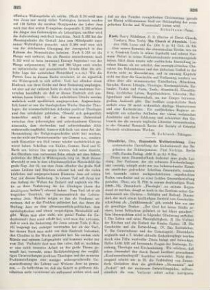 326-327 [Rezension] Uttendörfer, Otto, Zinzendorfs Weltbetrachtung