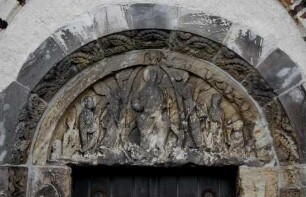 Burgkapelle Heiligkreuz — Nordportal — Tympanon Relief