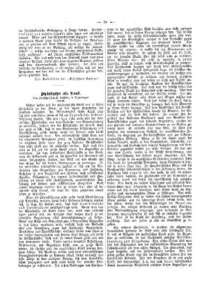Philosophie als Kunst : (Schluß)