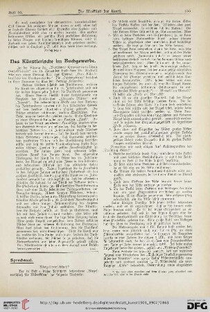 1: Das Künstlerische im Buchgewerbe