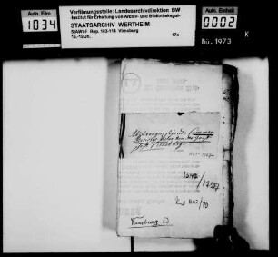 Beitrag der Grafschaft Virneburg zur Unterhaltung des Reichskammergerichts.