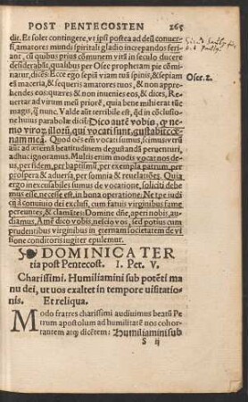 Dominica Tertia post Pentecost.