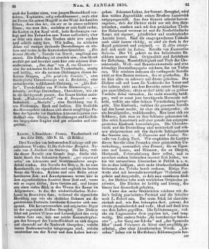 Urania. Taschenbuch auf das Jahr 1836. Leipzig: Brockhaus 1836