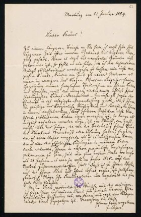 63r-63b, Brief 31: 21.01.1884