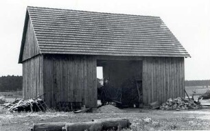 Scheune ohne Tore (Neubau) in Göritz (Niederlausitz) : Bróžnja bjez wrotow w Chóricach (Delnja Łužica)