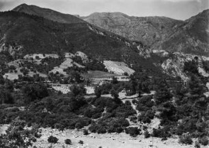 Tallandschaft : Blick in das Tal des Oued Agrioun.