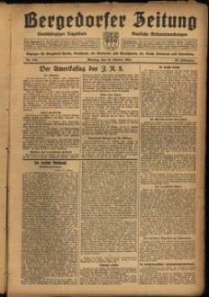 Bergedorfer Zeitung : unabhängig, überparteilich ; mit amtl. Bekanntmachungen