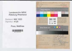 Entnazifizierung Matthias Poos , geb. 27.11.1884 (Hausmeister)