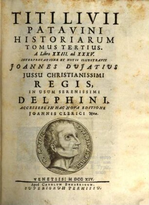 Titi Livii Patavini Historiarum Libri Qui Extant, 3. A Libro XXIII. ad XXXV.