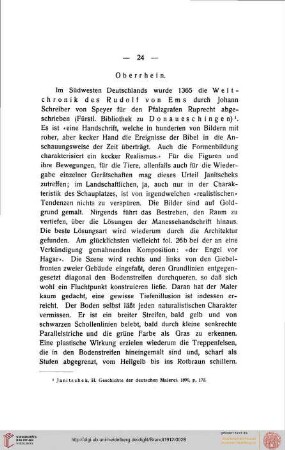 Erster Teil: Alte Formeln (XIV. Jh.), Oberrhein
