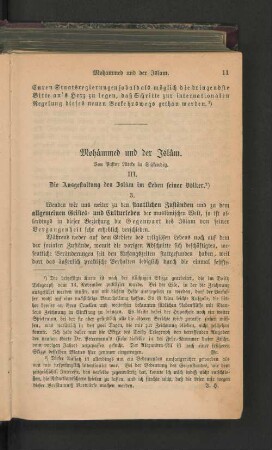 Mohámmed und der Islâm.